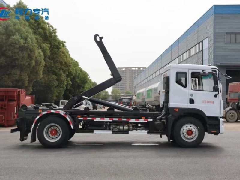 Dongfeng 4×2 Hook Arm Truck with 12 m³ Mobile Compression Container