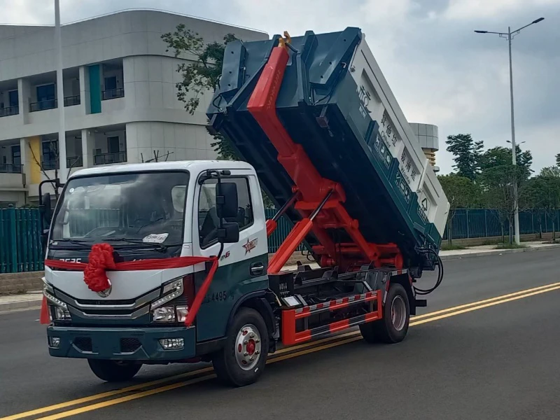 DFAC 4×2 Hook-Arm Garbage Truck03 DFAC 4×2 Hook-Arm Garbage Truck03
