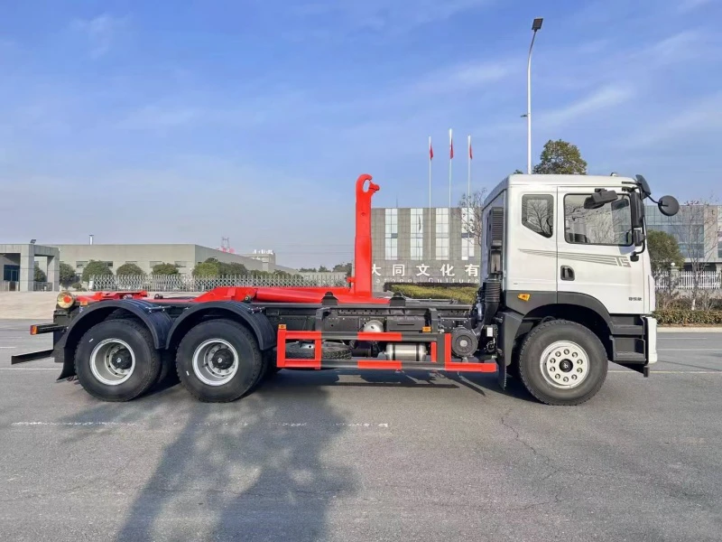 Dongfeng Huashen 6×4 Hook Arm Garbage Truck with 18 m³ Container