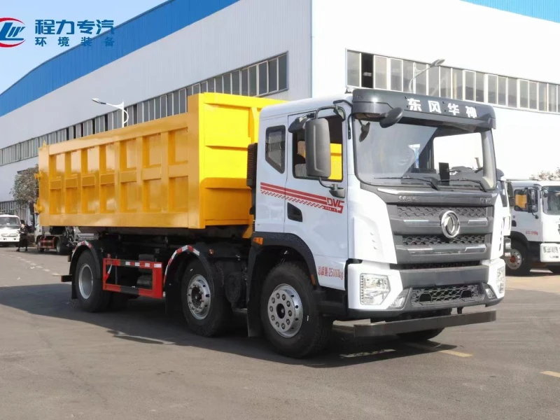 Dongfeng 6×2 Hook Arm Garbage Truck with 20 m³ Compressed Container
