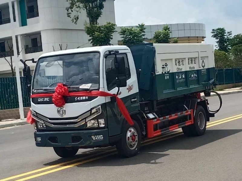 DFAC 4×2 Hook-Arm Garbage Truck