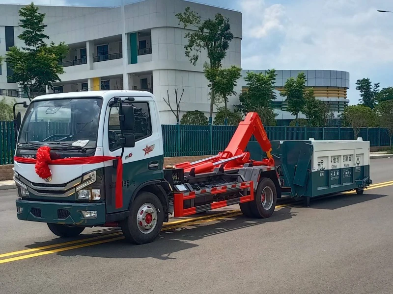 DFAC 4×2 Hook-Arm Garbage Truck01 DFAC 4×2 Hook-Arm Garbage Truck01