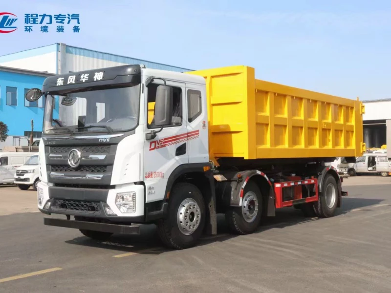 Dongfeng 6×2 Hook Arm Garbage Truck with 20 m³ Compressed Container