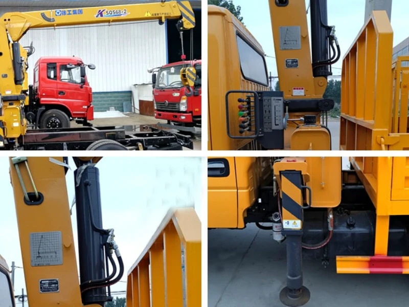 DFAC Double Cab 3-Ton Truck-Mounted Crane with XCMG 2T Crane