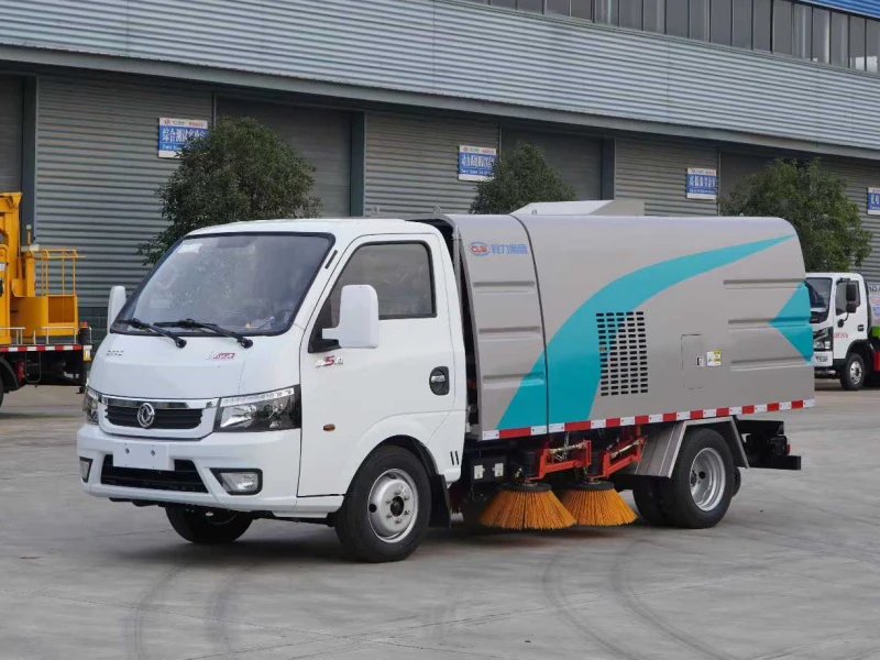 DFAC Electric Sweeper Truck with 2.5m³ Debris Bin and 66kWh Battery