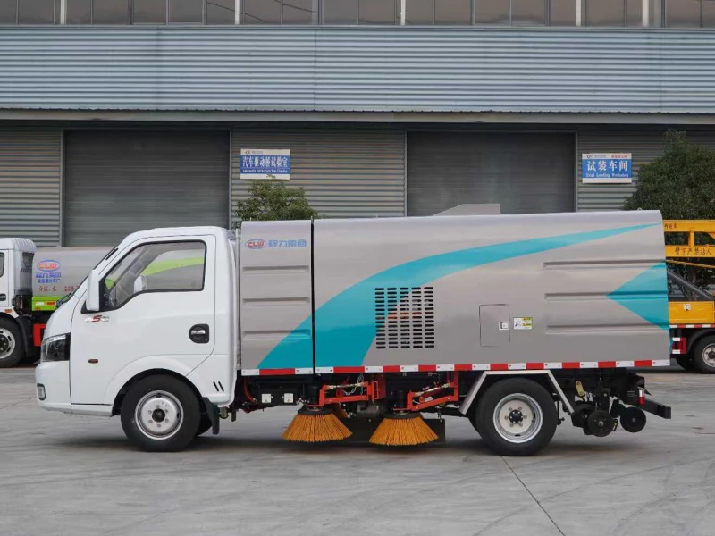 DFAC Electric Sweeper Truck with 2.5m³ Debris Bin and 66kWh Battery