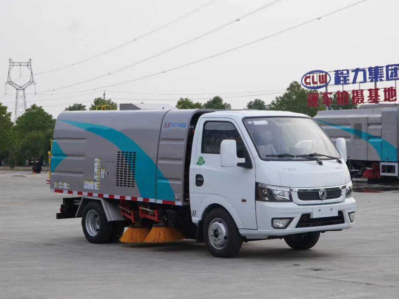 DFAC Electric Sweeper Truck with 2.5m³ Debris Bin and 66kWh Battery