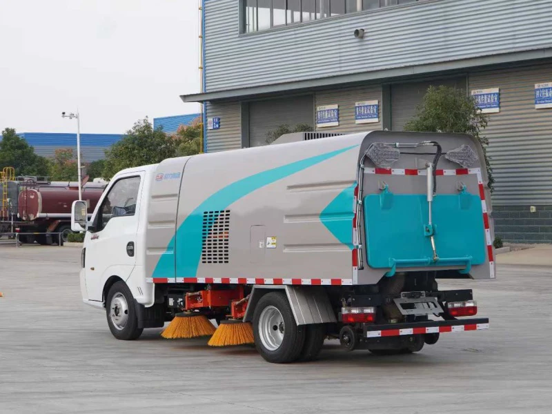 DFAC Electric Sweeper Truck with 2.5m³ Debris Bin and 66kWh Battery