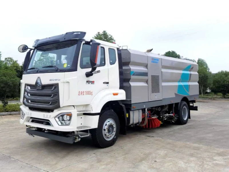 Sinotruk Howo 4×2 Washing-Sweeper Truck