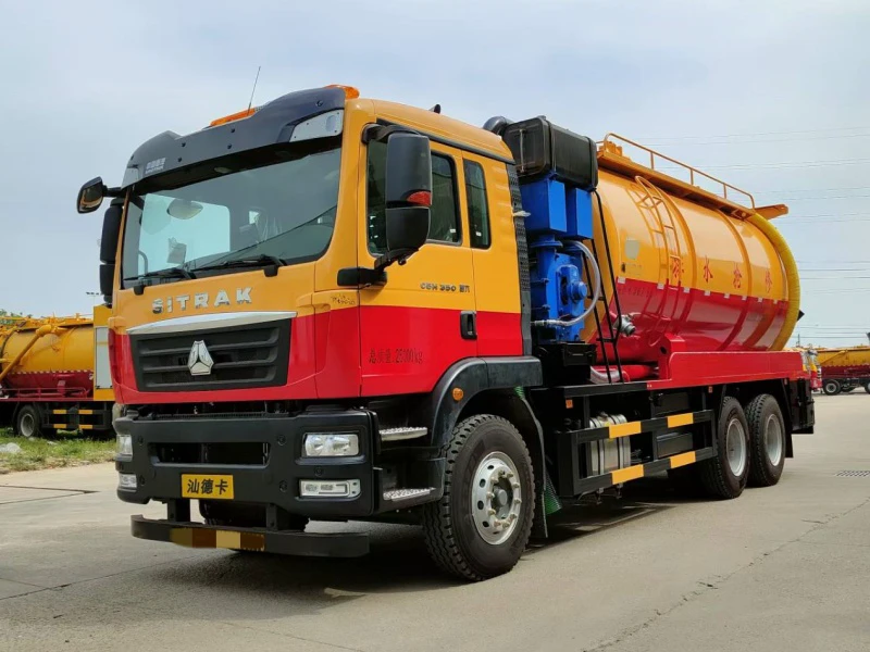 Sitrak 6x4 Sewage Suction and Cleaning Truck