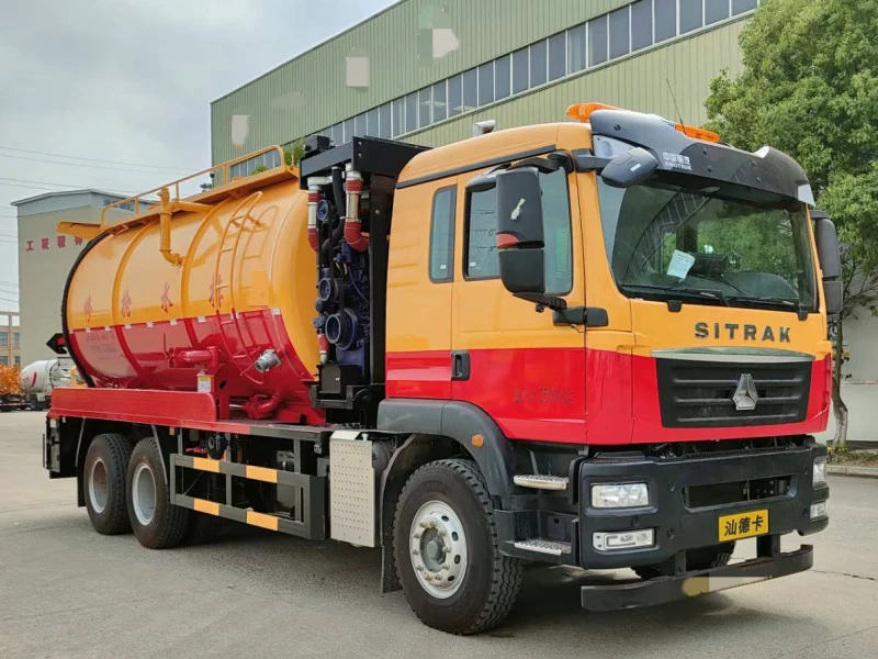 Sitrak 6x4 Sewage Suction and Cleaning Truck