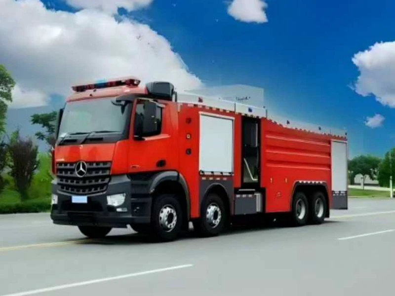 Mercedes-Benz 8×4 Foam Fire Truck 04