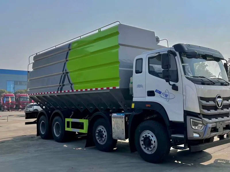 Auman 8x4 Bulk Feed Transport Truck 01 Auman 8x4 Bulk Feed Transport Truck 01