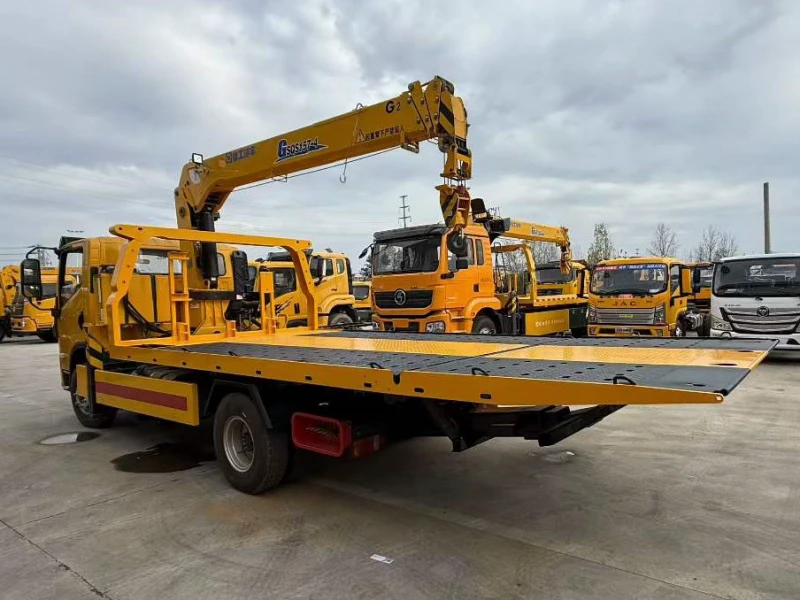 SAIC Yuejin Blue Plate Wrecker with Crane 04 SAIC Yuejin Blue Plate Wrecker with Crane 04