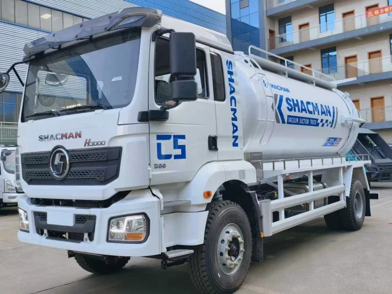 Shacman 4×2 Vacuum Sewage Suction Truck with 15 Cubic Meters Capacity