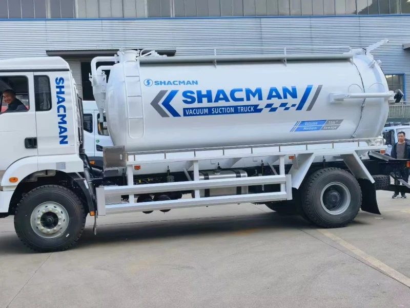 Shacman 4×2 Vacuum Sewage Suction Truck with 15 Cubic Meters Capacity