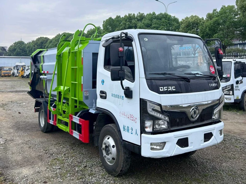 Used Dongfeng 4×2 Side-Loading Compactor Garbage Truck 02 Used Dongfeng 4×2 Side-Loading Compactor Garbage Truck 02
