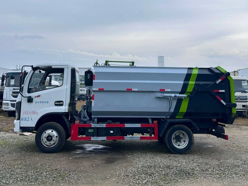 Used Dongfeng 4×2 Side-Loading Compactor Garbage Truck 03 Used Dongfeng 4×2 Side-Loading Compactor Garbage Truck 03