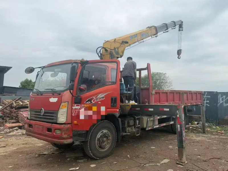 Used Sinotruk Wangpai 8-ton Crane Truck |XCMG 4-Section Boom | Small Yellow Plate | $5,500